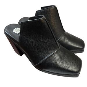 Women's 6 2 Inch High Heel Boot Shoe Yellow Box Open Back